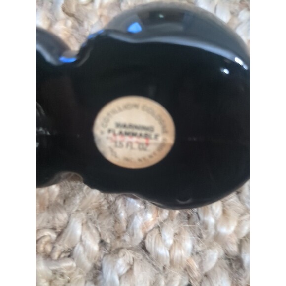 Vintage HERES MY HEART Black Cat Glass Avon Bottle Cotillion Cologne  FULL - Picture 7 of 7
